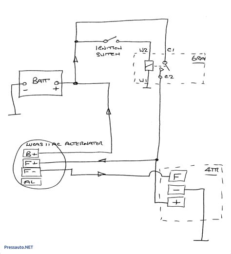 One Wire Alternator Wiring Diagram Ford