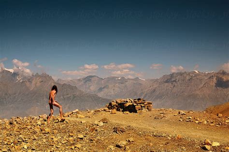 Naked Wild Man In Mountains By Stocksy Contributor Alexander