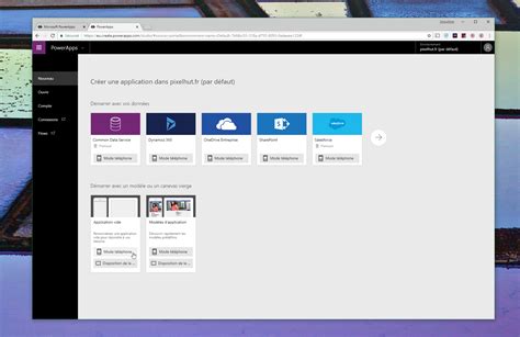 Powerapps créez une application à partir de vos données