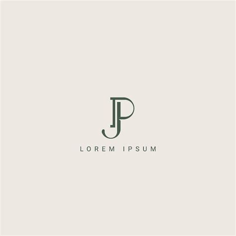 Premium Vector Abstract Letter Jp Pj Monogram Logo Vector Template