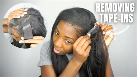 Removing My Tape In Hair Extensions After Months No Damage Youtube