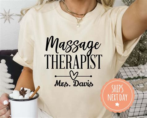 Custom Massage Therapist Shirt Massage Therapy Tshirt Masseuse Tee Personalized Lmt Ts