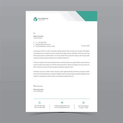 Letterhead template Royalty Free Stock SVG Vector