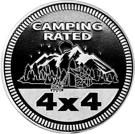 Amazon Camping Badge Rated Car Emblem X Metal Automotive