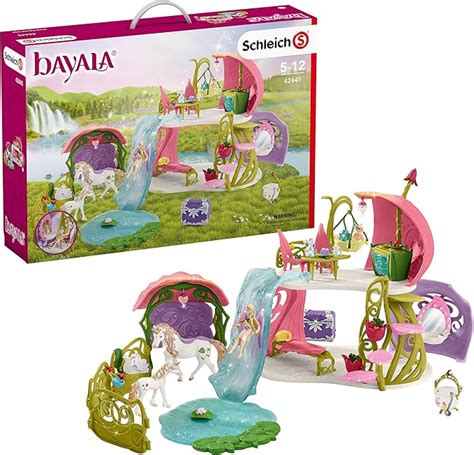 Schleich Bayala Glittering Flower House With Unicorns 54 Piece