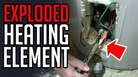 Water Heater Heating Element Exploded How To Drain Tank Change