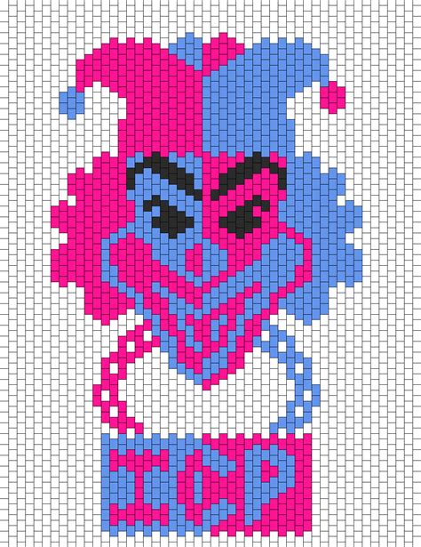 Icp Carnival Of Carnage Jokers Card Poster Bead Pattern | Peyote Bead ...