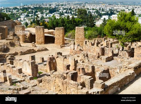 Byrsa Hill Punic Site At Carthage Unesco World Heritage Site Tunis