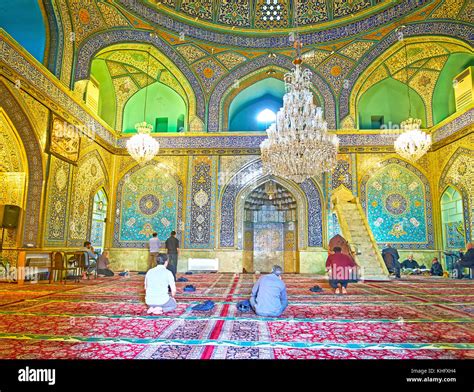 Tehran Iran October 11 2017 The Main Hall Of The Shahs Mosque