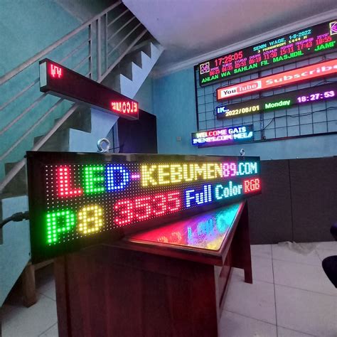 Jual Running Text Outdoor Full Colour Rgb P8 100x20cm Shopee Indonesia