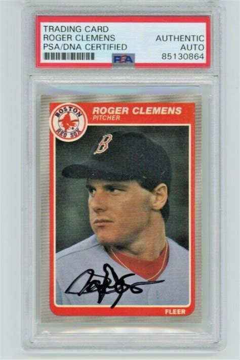 Roger Clemens Auto Rookie Psa Dna Fleer Baseball Signed