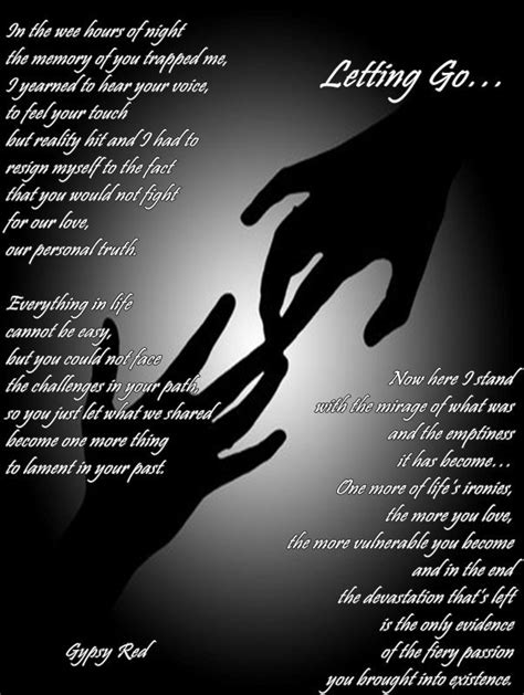 Love Poems Letting Go DU Poetry