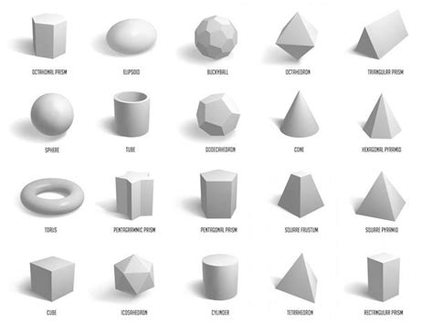 Premium Vector Realistic Basic Shapes Geometry Sphere Cylinder