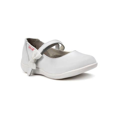 Zapato escolar para niña Rilo 1712 100 blanco