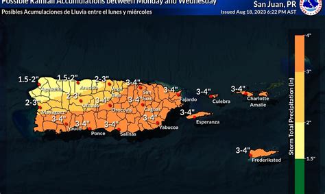 Onda Tropical Traería Hasta Cuatro Pulgadas De Lluvia A Partir Del