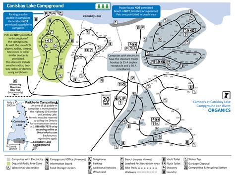 Map Of Algonquin Park Campgrounds - Map Of Canada