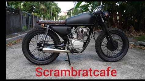 Diy Honda Tmx 125 Scrambler Brat Build Low Budget Build Honda Tmx 125 Cafe Racer Backyard