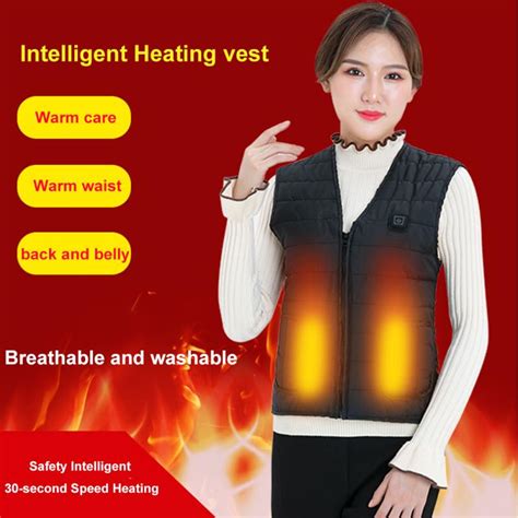 Vrouwen Herfst En Winter Katoenen Vest Usb Infraro Grandado