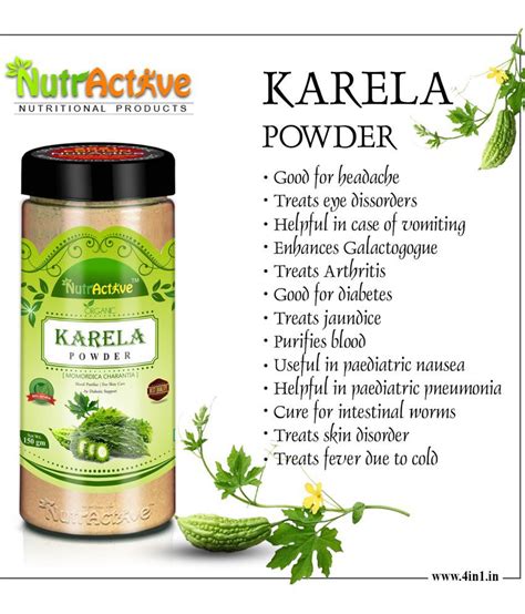 NutrActive Karela Bitter Gourd For Skin Care Powder 750 Gm Pack Of 5