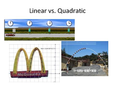 Linear vs Quadratic Form of an Equation Individual