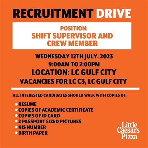 Little Caesars - Join our team. We're looking for Shift... | Facebook