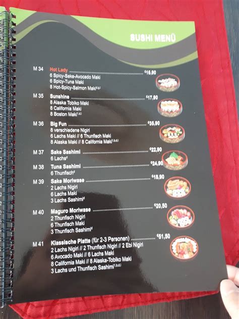 Menu at Bún Viet restaurant, Unterammergau