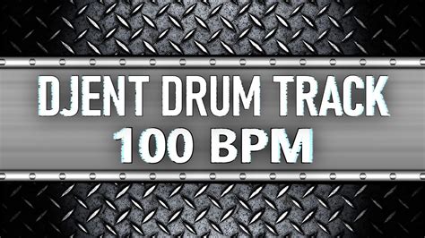 Dark Djent Metal Drum Track 100 BPM Drum Beat Isolated Drums HQ