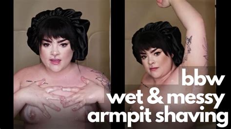Nude BBW Shaves Hairy Armpits Harlow S Fetish Emporium Clips4sale