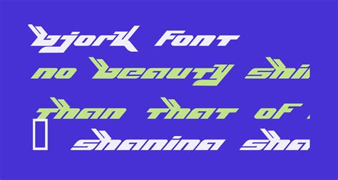 Bjork free Font - What Font Is