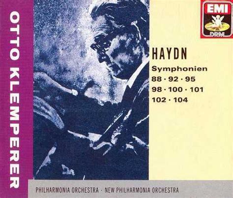 Klemperer Haydn Symphonies 88 92 95 98 100 102 104 3 CD Box