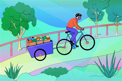 Person Riding A Bike Uphill Clipart