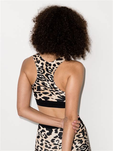 Rabanne Leopard Print Sports Bra Farfetch