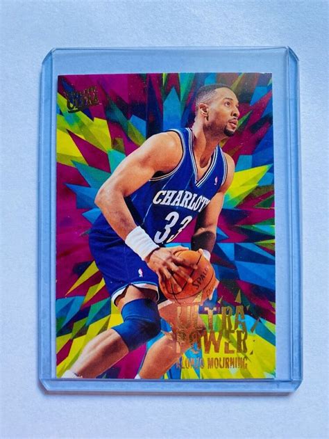 6 Alonzo Mourning Fleer Ultra 1995 Charlotte Hornets Basketball Card