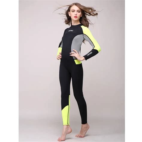 Hisea Women Full Body Wetsuit 3mm Neoprene One Piece Jumpsuit Wet Suit Girls Diving Suits Scuba