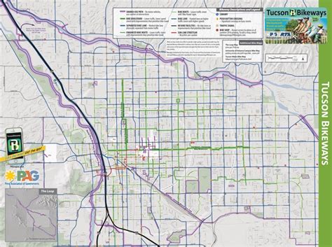 Tucson bike map - Ontheworldmap.com