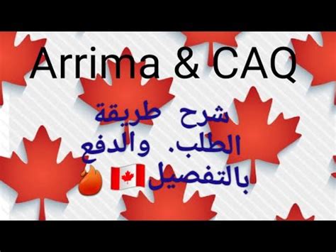 Comment faire une demande de CAQ 2022 اونلاين لمف الدراسة كيفية طلب