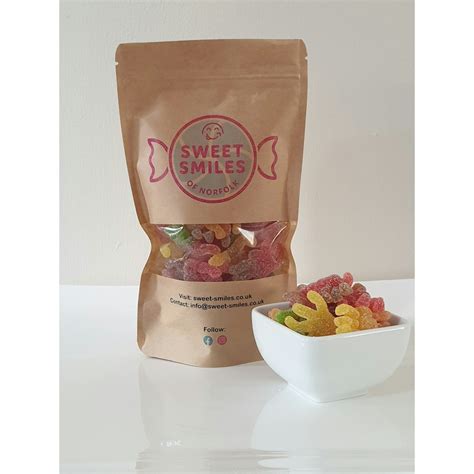 Sweet Smiles Sour Spiders Sweet Pouch 200g Jarrold Norwich