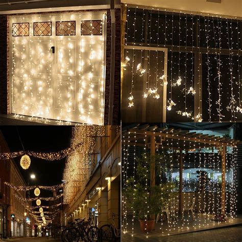 AMARS Safe Voltage Bedroom String LED Curtain Lights Waterfall Window ...