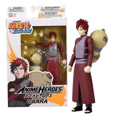 Boneco Gaara Anime Heroes Naruto Shippuden Bandai Frete grátis