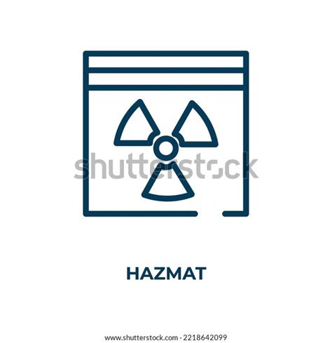 Hazmat Icon Linear Vector Illustration Outline Stock Vector (Royalty Free) 2218642099 | Shutterstock