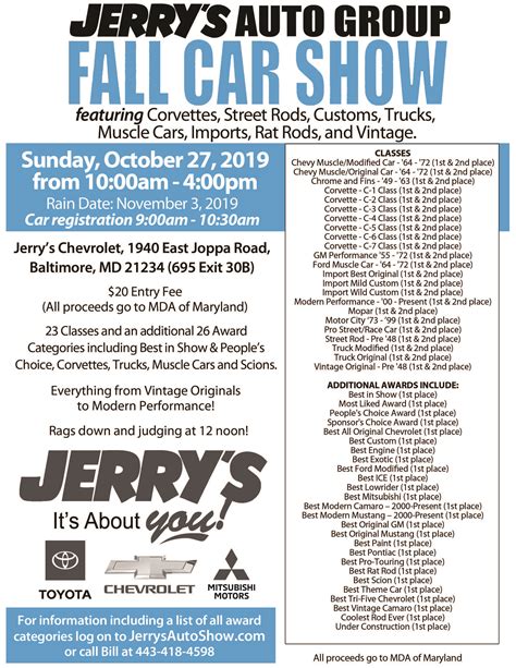 Jerrys Auto Groups 15th Annual Fall Car Show