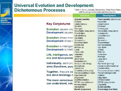 Evo Devo Universe A Speculative Framework For Thinking