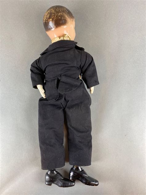 Sold Price Vintage Charlie Mccarthy Composite Ventriloquist Doll