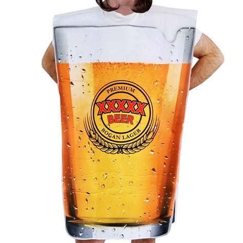 Bogan Lager Beer Glass Costume - Adult