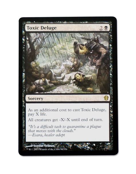 Toxic Deluge From Commander C Mtg Proxy Magic Cardplus