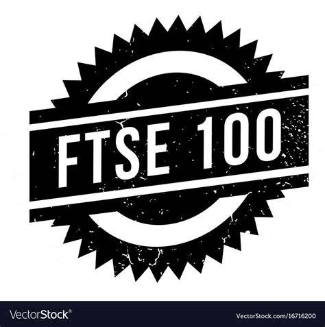 Ftse 100 rubber stamp Royalty Free Vector Image