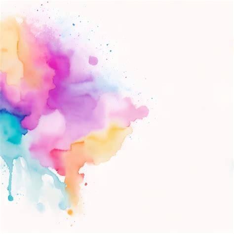 Premium AI Image Abstract Watercolor On A White Background The Color