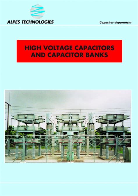 Pdf High Voltage Capacitors And Capacitor Pdf Filecontents All