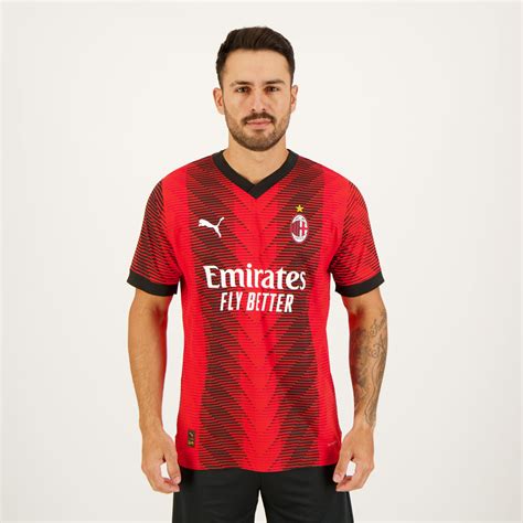 Camisa Puma Milan Home Jogador 2024 FutFanatics