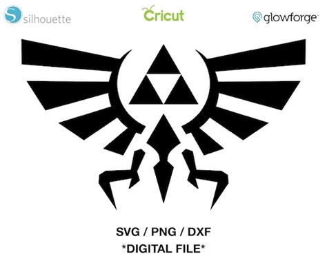 Hylian Crest Triforce The Legend Of Zelda Svg Cut File Etsy